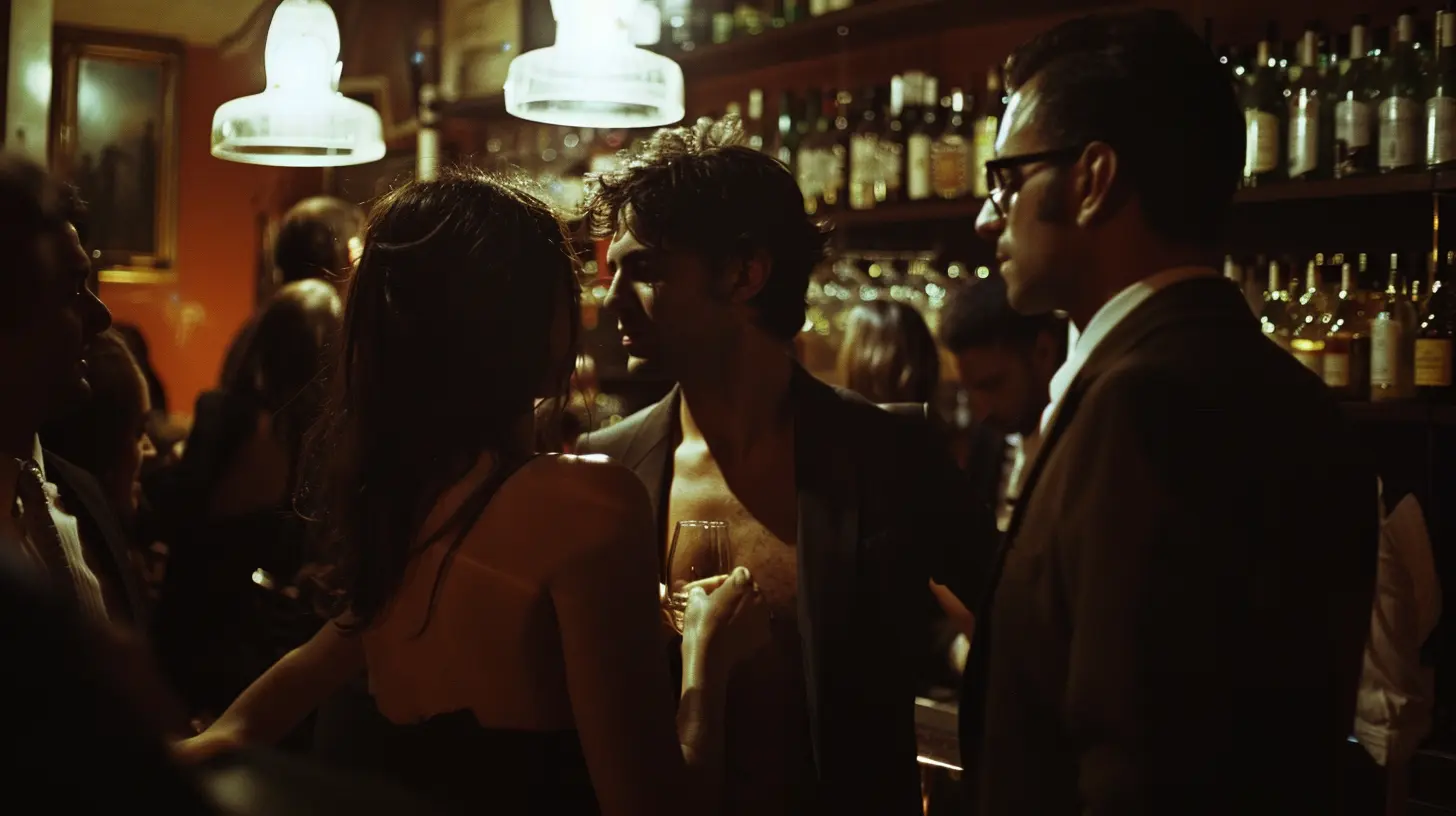 Categoria racconti Bisex cuckold_scopatimiamoglie Un trio beve un drink al bar. Lui, lei e l'altro.... un triangolo amoroso bisex